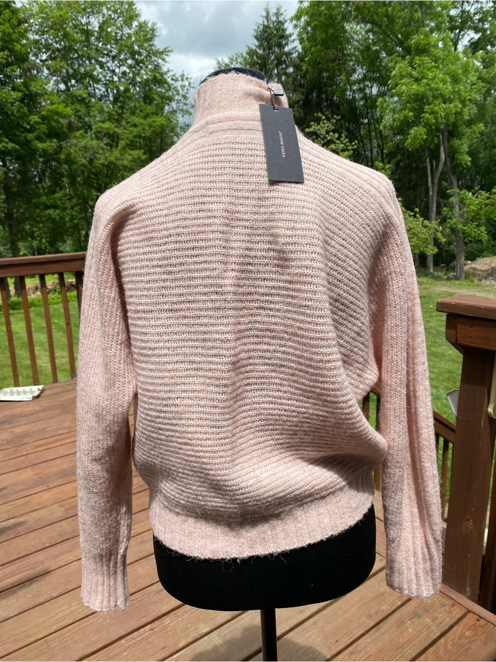 Vero Moda Pale Pink Ribbed Crew Neck Sweater - Picture 4 of 8